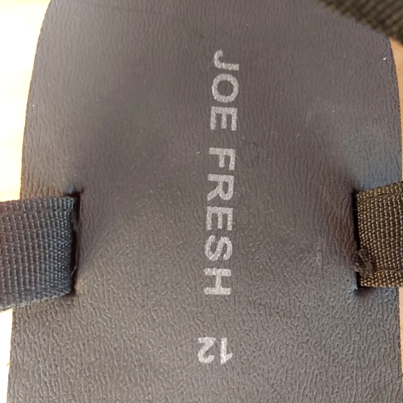 (Free with any purchase) Joe fresh black sandals men's size 12 US - Picture 6 of 7